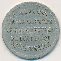 1897. A Magyar Királyi Államvasutak Alkalmazottai Fogyasztási Szövetkezete" 10f értékű bárcája ...