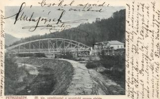 Petrozsény, Vámhivatal a Szurdoki-szoros elején; Herz Henrik kiadása / customs office