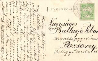 Petrozsény, Vámhivatal a Szurdoki-szoros elején; Herz Henrik kiadása / customs office