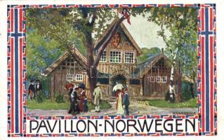 1910 Vienna, Wien; I. Internationale Jagdausstellung; Pavillon Norwegen / Hunting Expo s: Kalmsteiner