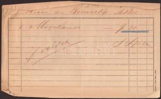 1872 Bp., férfi- és gyermek ruha raktár reklámos fejléces számlája