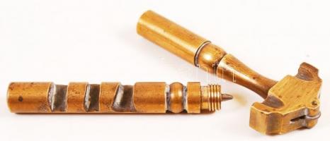 Régi réz üvegvágó, h: 10,5 cm /
Vintage glass cutter