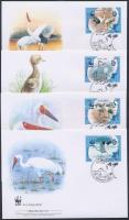 WWF: Madarak sor + 4 FDC WWF: Birds set + 4 FDC