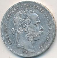 1877KB 1Ft Ag "Középcímer" T:2-