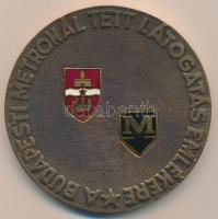 DN "A budapesti metrónál tett látogatás emlékére" zománcozott Br emlékplakett dísztokban (...