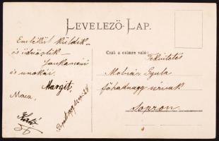 cca 1905 Rákosi Viktor (Sipulusz) (1860-1923) író és családja fotólapon