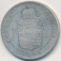 1872KB 1Ft Ag "Középcímer" T:3