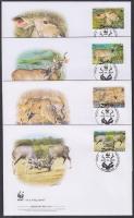 WWF: Big Kudu set + 4 FDC WWF: Nagy Kudu sor + 4 FDC