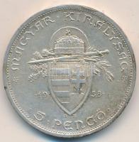 1938. 5P Ag "Szent István" T:2