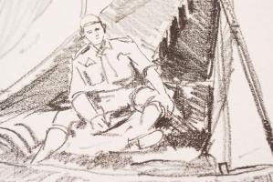 Márton Ferenc (1884-1940): 1933 Jamboree: A Debreczeni báró Eötvös József cserkészcsapat. Részlet a ...