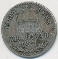 1871GYF 10Kr Ag "Váltó Pénz" T:3