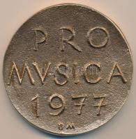 Borsos Miklós (1906-1990) 1977. "Beethoven / Pro Musica" aranyozott Br plakett dísztokban ...