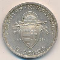 1938. 5P Ag "Szent István" T:2-