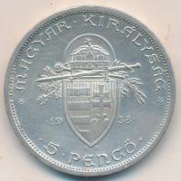 1938. 5P Ag "Szent István" T:2