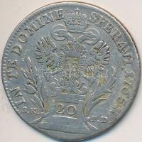 1765BL S.K.-P.D 20Kr Ag "Lotharingiai Ferenc" T:2-
Huszár 1799, Unger III.:1290.c