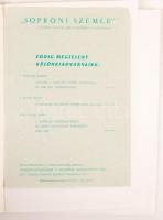 Mühl Nándor: A soproni szőlészet története 1845-1945. Soproni Szemle kiadványainak sorozata 5. szám....