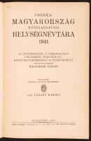 Vitéz Várady Károly(szerk.): Csonka-Magyarország közigazgatási helységnévtára 1941. Az anyaországot,...