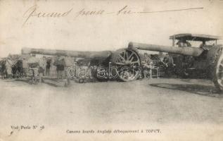 Torcy, English cannons landing