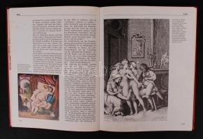 Ludwig Knoll: Kulturgeschichte der Erotik I-X. (V., IX. hiányzik). Aranyozott műbőr kötésben, jó áll...