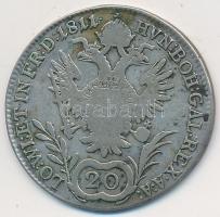 Ausztria 1811A 20Kr Ag I. Ferenc T:3 Austria 1811A 20 Kreuzer Franz I C:F