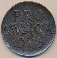 Borsos Miklós (1906-1990) 1975. "Bach / Pro Musica" Br emlékplakett sérült dísztokban (69m...