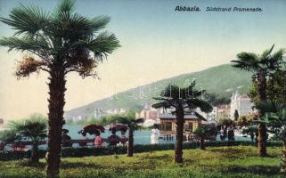 Abbazia, beach promenade, Divald & Monostory