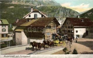 Andermatt, Furkapost / postal carriage