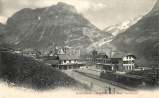 Grindelwald, Bahnhof, Hotel Terminus / Railway station, hotel