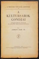 Dr. Soproni Elek: A kultúrsarok gondjai Sopron vármegye szociális és gazdasági viszonyainak feltárás...