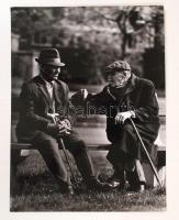 cca 1920-1930 4 db jelzetlen falusi szociofotó