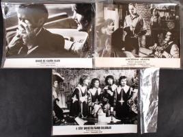 cca 1960-1970 8 db mozifotó (közte: A nagy Caruso, Akció az elnök ellen, stb.) 24x18 cm és 4 db MTI ...