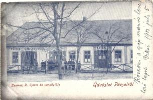 Pécel, Szamek D. üzlete és vendéglője; kiadja Heller M.