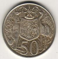 Ausztrália 1966. 50c Ag "Elizabeth/címer" T:2