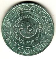 1984. 500Ft Ag "Nők évtizede" T:BU