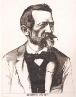 Olvashatatlan jelzéssel: Szinnyei József (1830-1913). Rézkarc, papír, 30x39 cm