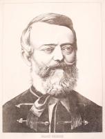 Olvashatatlan jelzéssel: Szabó Károly (1824-1890) történész. Rézkarc, papír, 30x39 cm