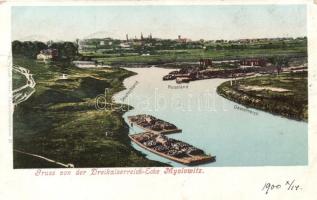 Myslowice 'Dreikaiserreichs-Ecke' German-Russian-Austrian triple border