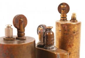 3 db régi réz öngyújtó