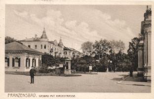Frantiskovy Lazne, Franzensbad; Gasbad, Kirchstrasse / spa, street