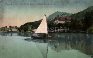 Klopeinersee, Hotel Villa Matin / lake, hotel, sailing boat