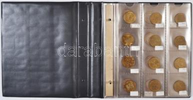 Ausztria / Vegyes fémpénz gyűjtemény berakóban, közte néhány ezüstpénzzel T:vegyes
Austria / Mixed c...