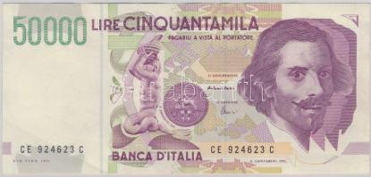 Olaszország 1992. 50.000L T:III Italy 1992. 50.000 Lire C:F