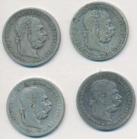 Ausztria 1900-1905. 1K Ag (4x) T:2-,3
Austria 1900-1905. 1 Corona Ag (4x) C:VF,F