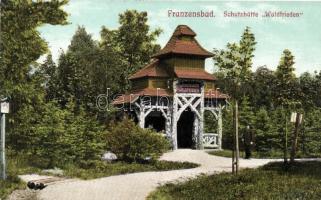 Frantiskovy Lazne, Franzensbad; Schutzhütte Waldfrieden / rest house