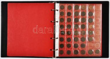 Ausztria ~1500-1900. Vegyes fémpénz gyűjtemény albumba rendezve, közte sok ezüsttel T:vegyes
Austria...