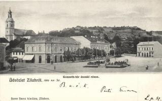 Zilah, Kossuth tér; Seres Samu kiadása / Kossuth square