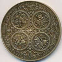 Bognár György (1944-) 1996. "Millecentenárium 896-1996" Br emlékérem (42,5mm) T:1