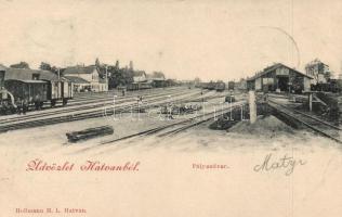 Hatvan, vasútállomás; Hoffmann M. L. kiadása