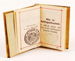1897 Tárca naptár "Emlékül a millenniumi kiállítás alkalmából" A Szent Koronát ábrázoló do...