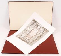 Kass János (1927-2010): Képek az Ótestamentumból, teljes mappa - 10 lap (Európa, 1985.) 10 db-os rézkarc sorozat, laponként szignált méret: 61 x 43 cm